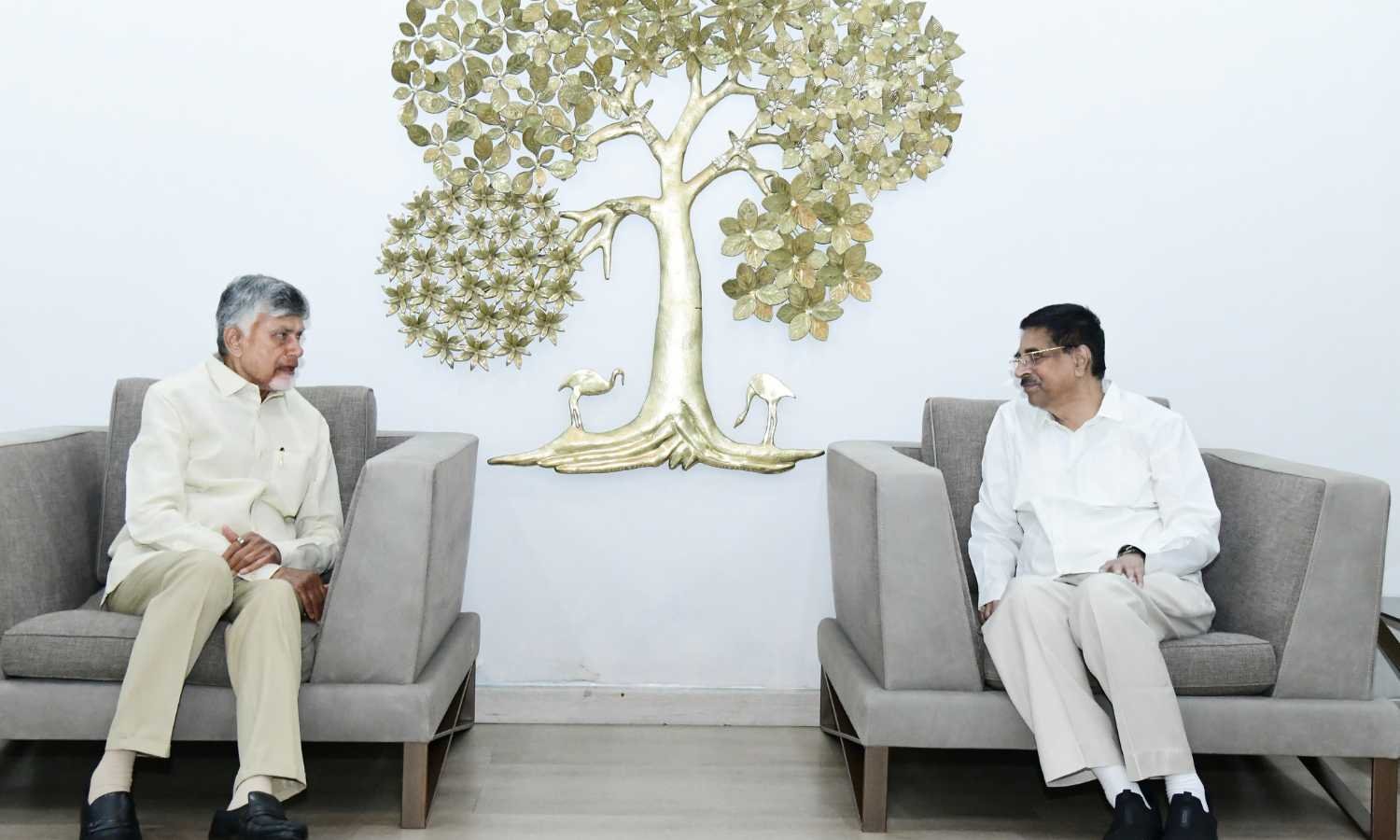 Haribabu Chandrababu meet at CM residence