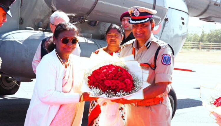 President Murmu arrives in Hyderabad for winter retreat