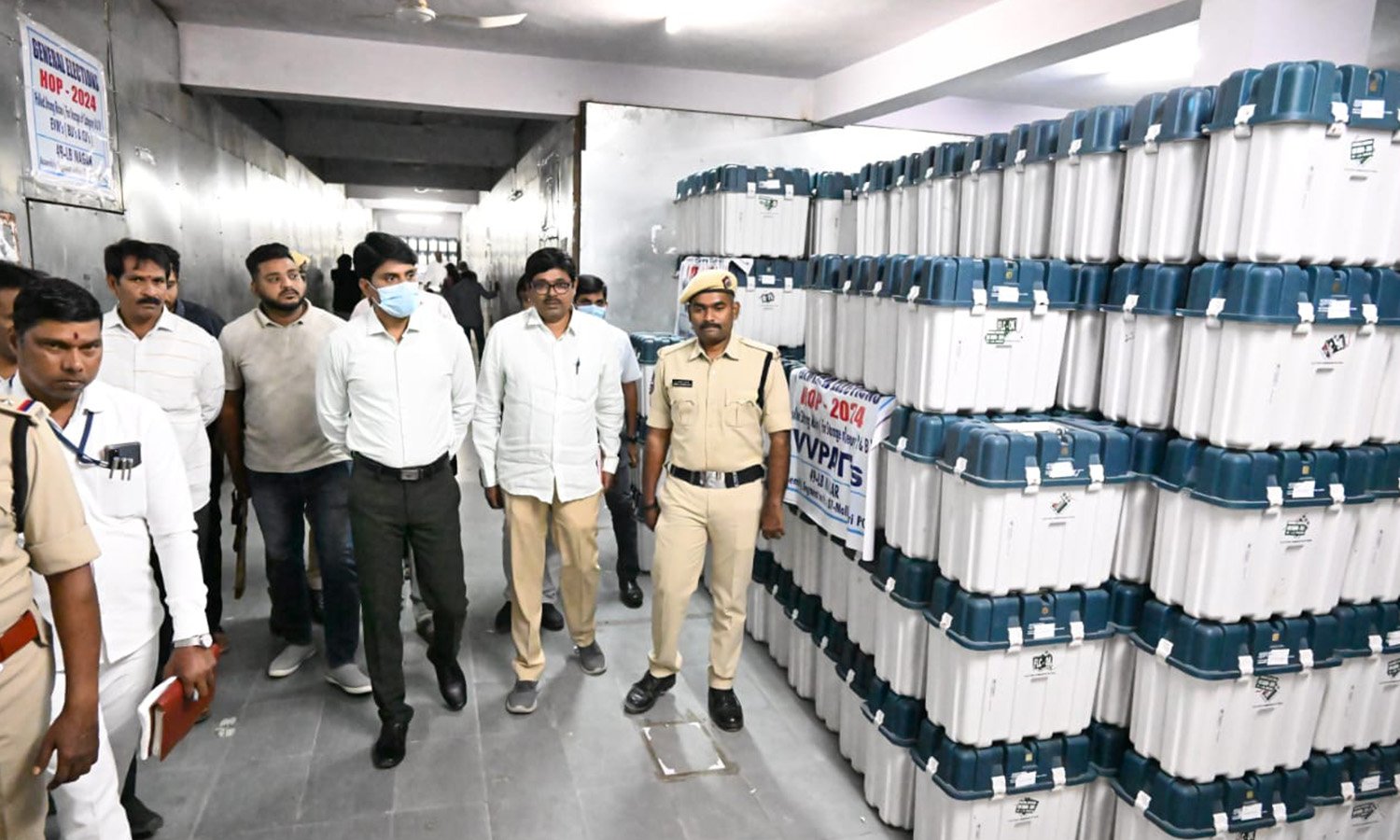 Rangareddy EVM warehouse inspection by district collector