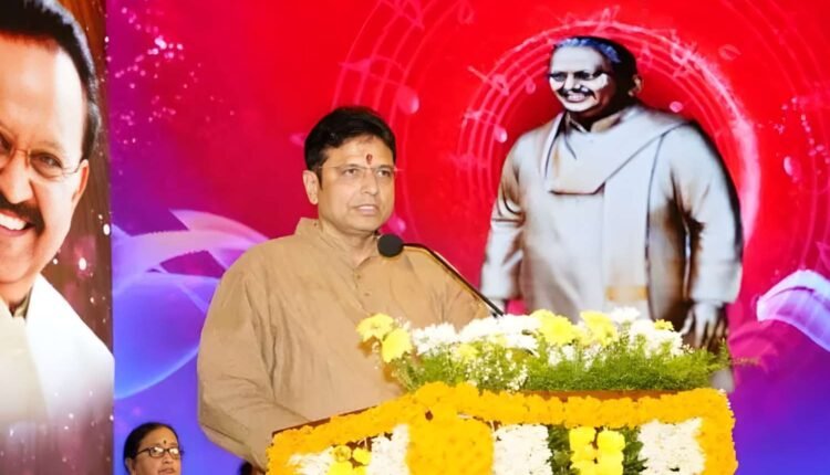 Sridhar Babu pays tribute to SP Balasubrahmanyam