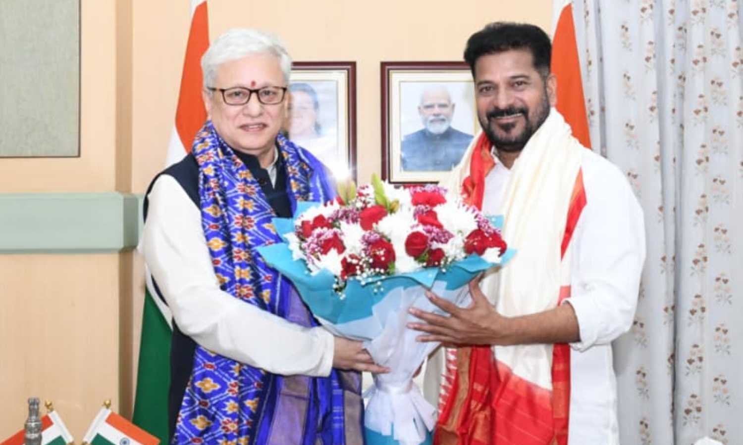 Telangana Governor New Year open house at Lok Bhavan