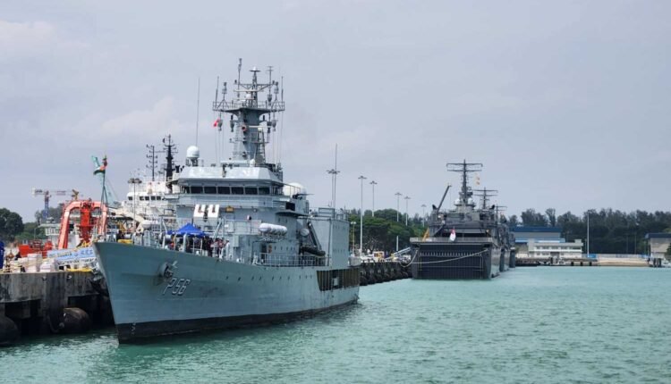 Indian Navy training squadron visits Singapore