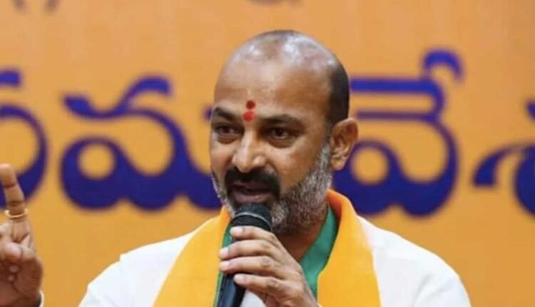 Bandi Sanjay campaigns for BJP in Vemulawada polls