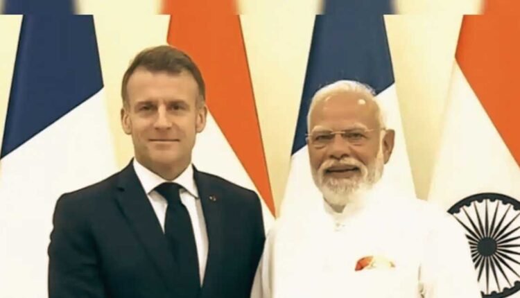 Macron visit: Modi welcomes French President