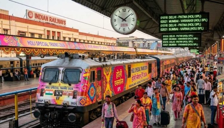 Holi special trains move lakhs across India
