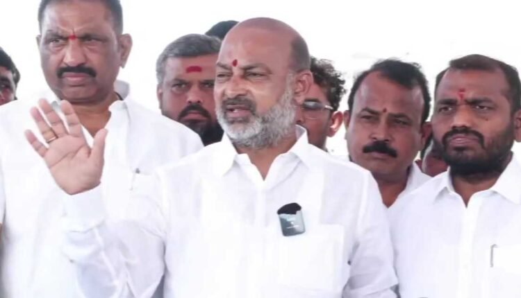 Bandi Sanjay on Kaleshwaram: targets Revanth Reddy