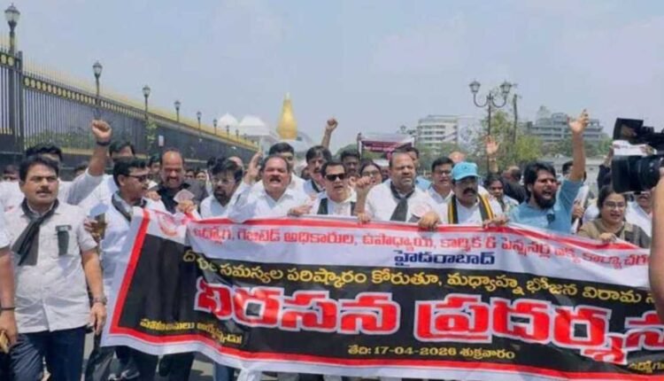 Govt employees protest over pending promises