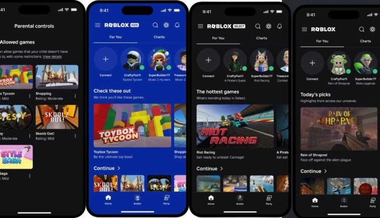 Roblox age-based accounts for kids, parental controls update