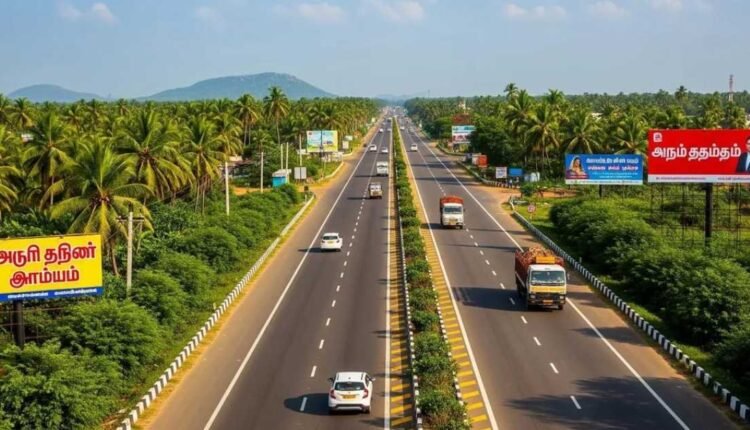 NH-32 carriageway settlement halts traffic in Tamil Nadu