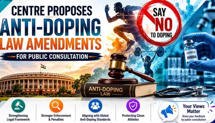 Centre releases anti-doping law amendments