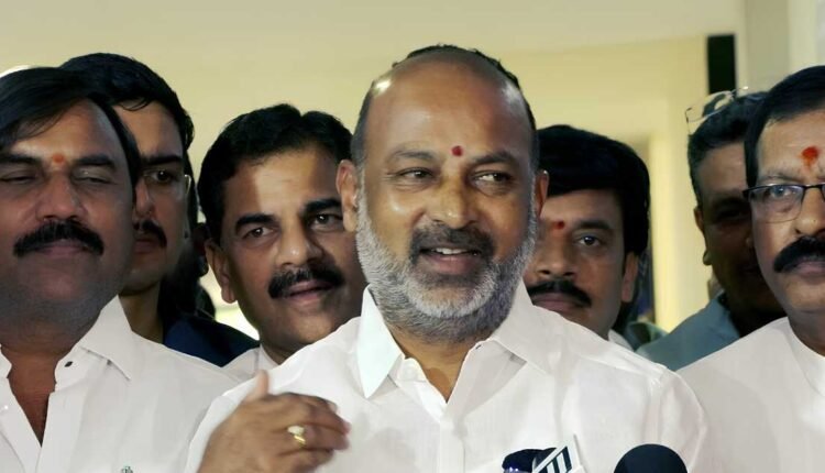 BJP exit rumours denied by Bandi Sanjay