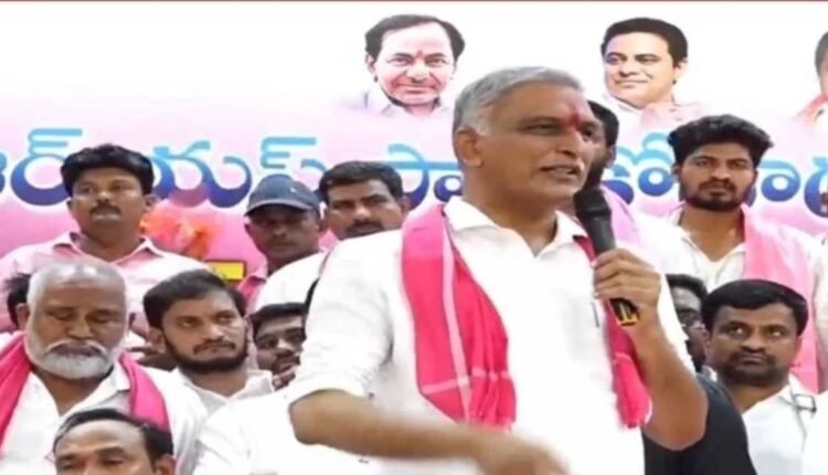 Congress ruining farmers, says Harish Rao