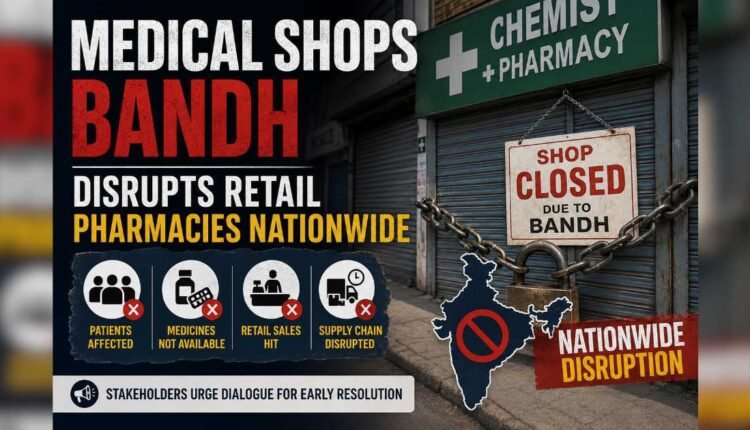 Medical shops bandh hits pharmacies nationwide