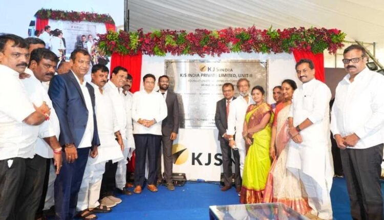 Manufacturing unit foundation laid in Sangareddy