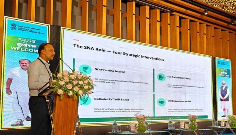 EV charging infrastructure model showcased by Telangana