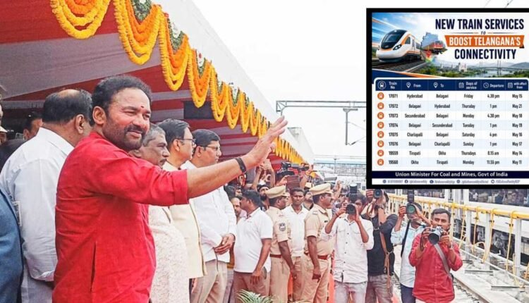 New train services approved for Telangana
