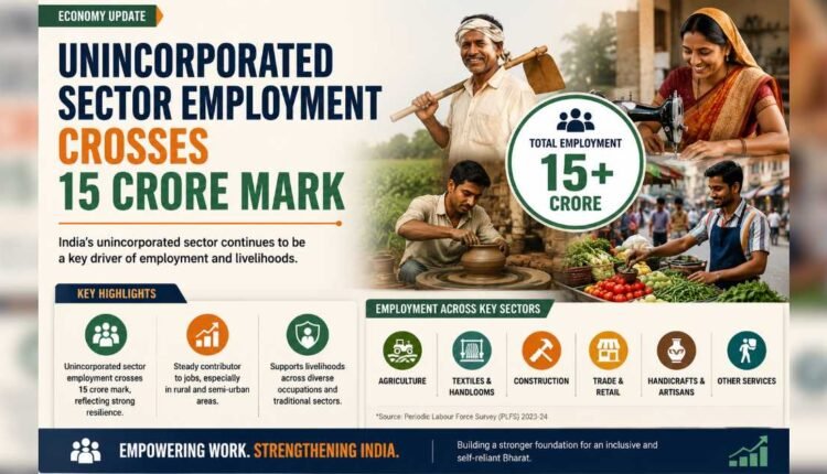 Unincorporated sector employment crosses 15 crore