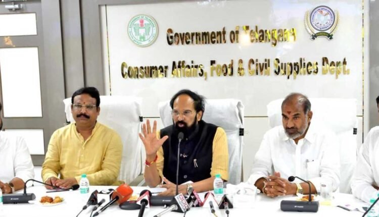 Telangana paddy procurement review by Uttam