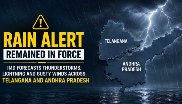 Rain alert for Telangana for next three days