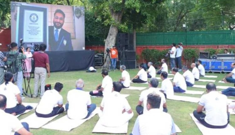Ministry of Ayush sets Yoga world record online