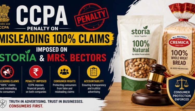 CCPA penalty imposed on Storia and Mrs. Bectors