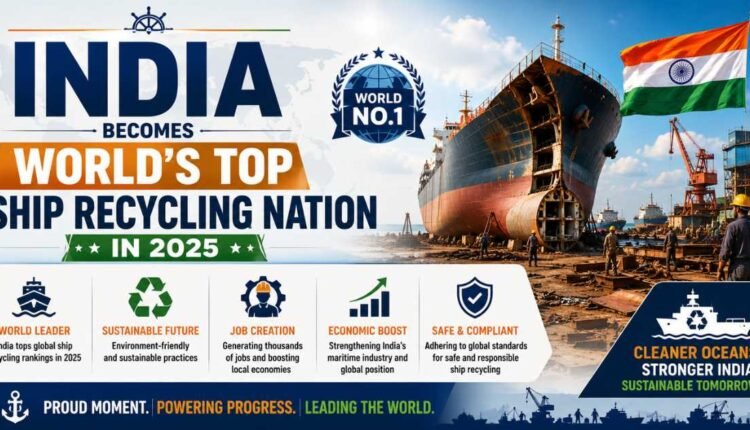 India leads as top ship recycling nation
