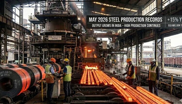 Steel output growth drives strong demand in May