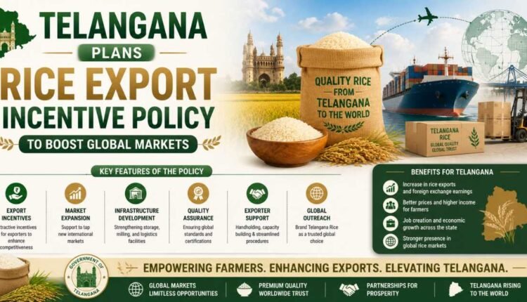 Rice export policy to boost Telangana exports