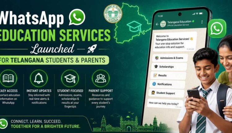 WhatsApp education services rolled out in Telangana