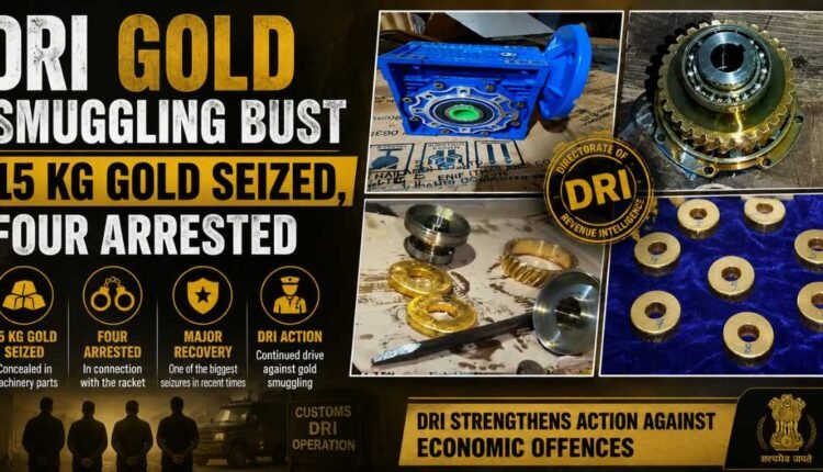 DRI gold bust: 15 kg smuggled gold seized in Delhi