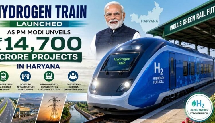 Hydrogen train launched with Haryana projects