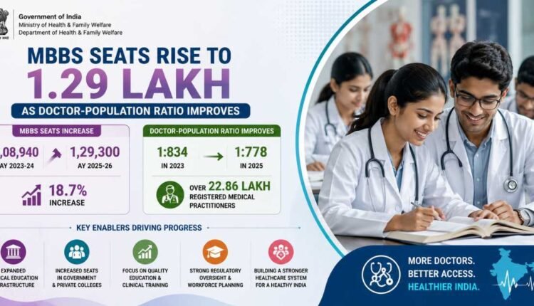 MBBS seats rise to 1.29 lakh in India