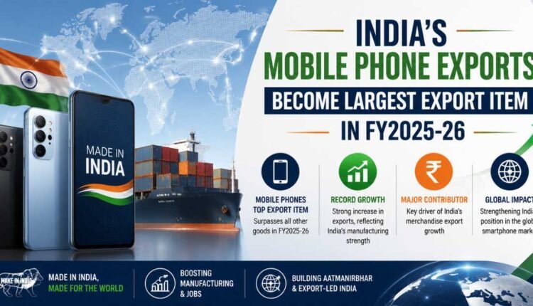 Mobile phone exports become India's top export item