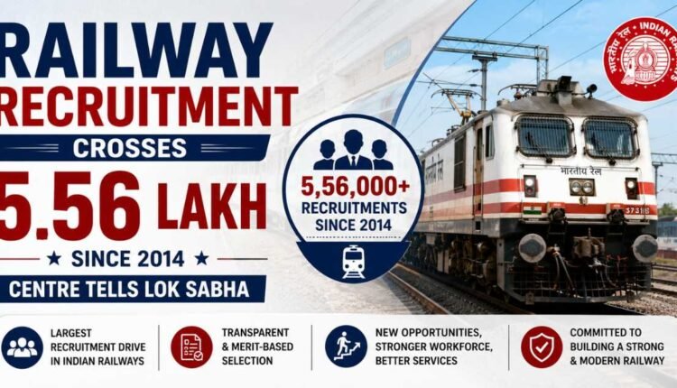 RRB recruitment drive fills 5.56 lakh jobs
