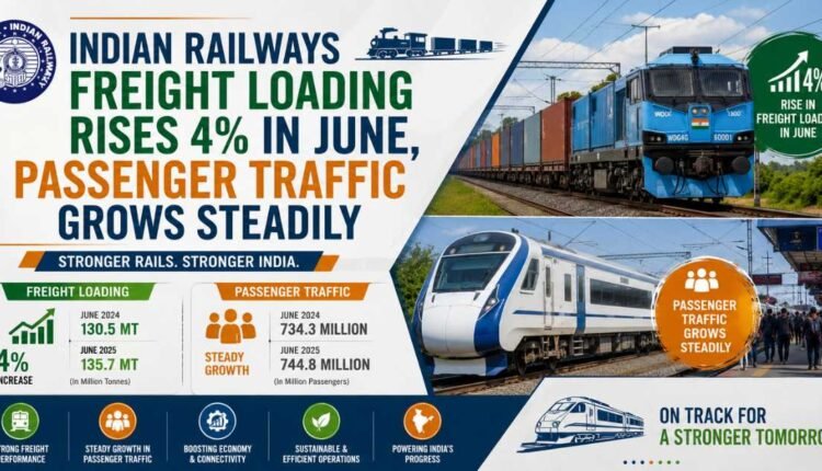 Railway freight loading rises 4% in June