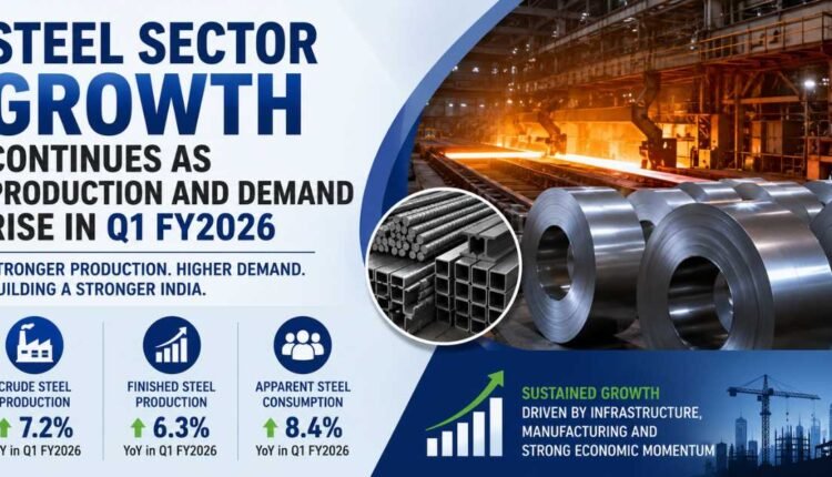 Steel sector growth lifts production in Q1 FY2026