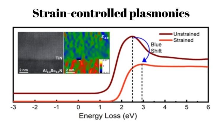 Strain-controlled plasmonics enables programmable devices