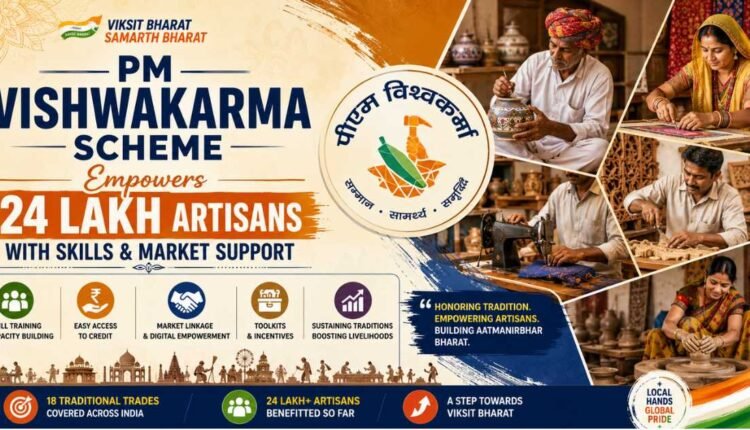 PM Vishwakarma Scheme benefits over 24 lakh artisans