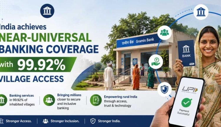 Banking coverage reaches 99.92% of inhabited villages