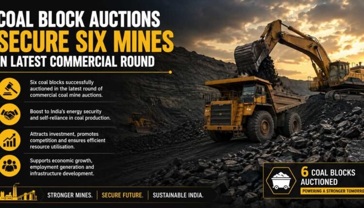 Coal block auctions secure six commercial mines
