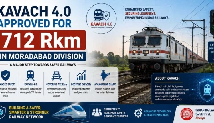 Kavach 4.0 approved for 712 Rkm railway safety
