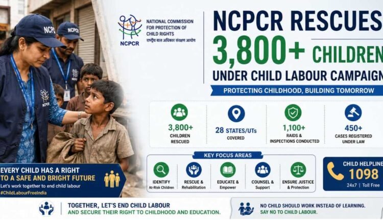 Child labour campaign rescues 3,800 children
