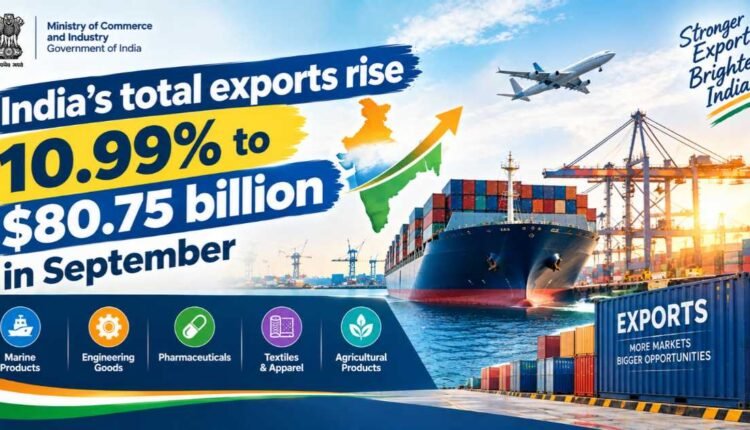 India trade growth: exports reach $80.75 billion
