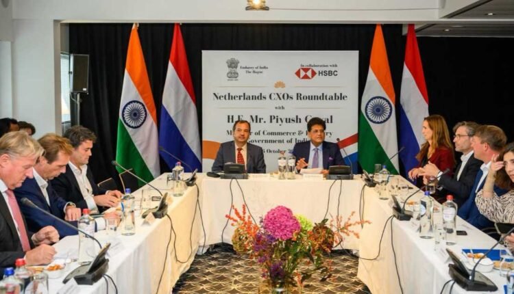 Piyush Goyal Netherlands visit: Trade and investment talks